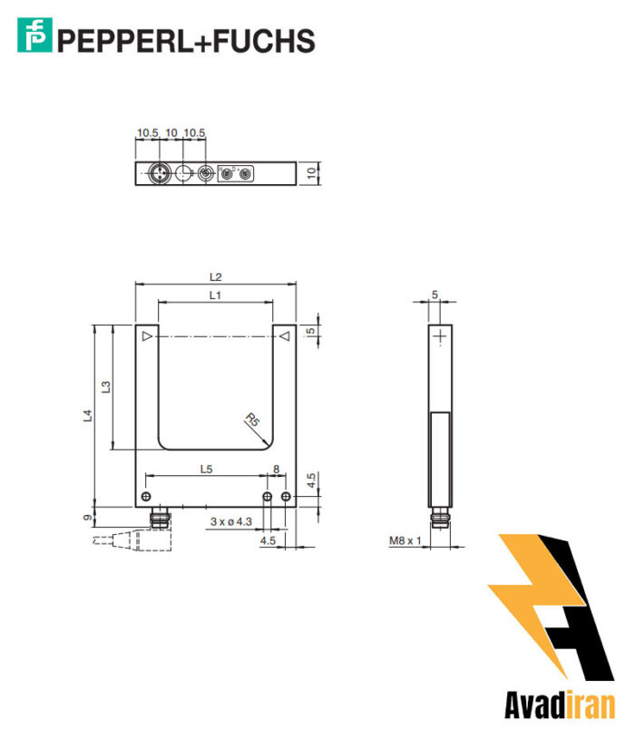 شماتیک چشم الکتریکی U شکل GL30-RT/32/40a/98a