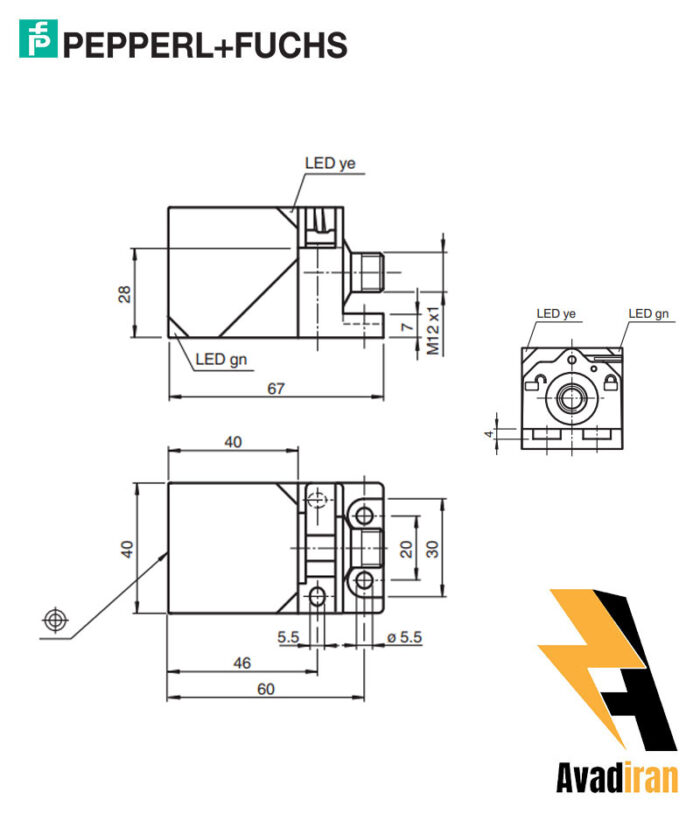 شماتیک سنسور القایی NBN40-L2-A2-V1