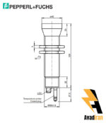 شماتیک سنسور التراسونیک UC4000-30GM-IUR2-V15