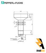 شماتیک سنسور التراسونیک UC6000-30GM-E6R2-V15