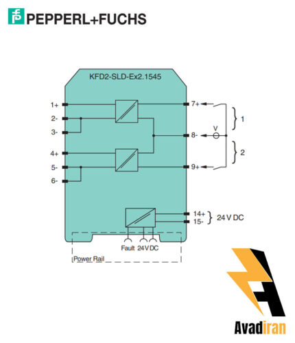 شماتیک رله بریر KFD2-SLD-Ex2.1545