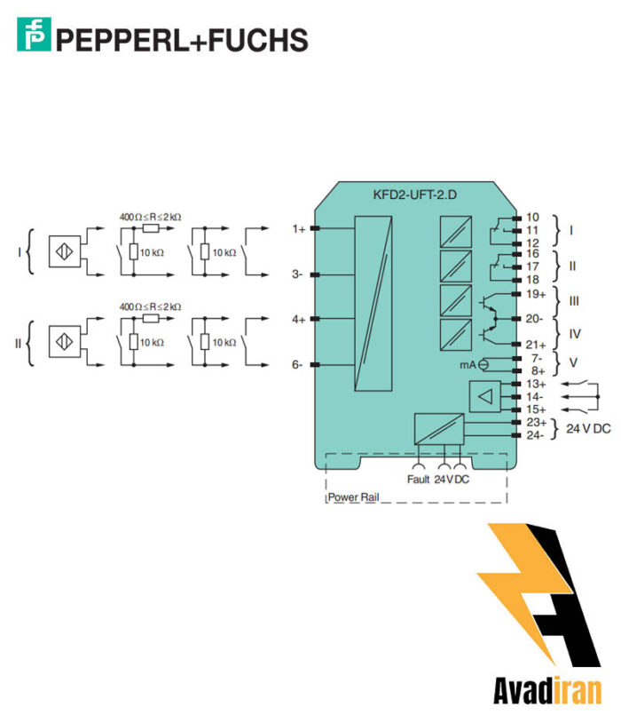 شماتیک رله بریر KFD2-UFT-2.D