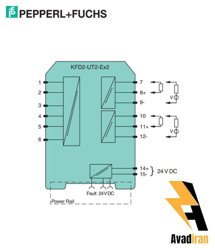 شماتیک رله بریر KFD2-UT2-EX2