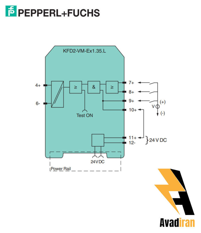 شماتیک رله بریر KFD2-VM-Ex1.35.L