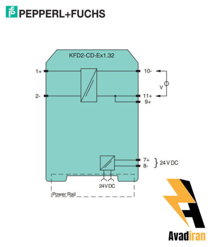 شماتیک رله بریر KFD2-CD-Ex1.32-21