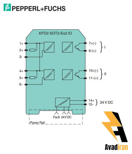 شماتیک رله بریر KFD2-SOT2-EX2.IO