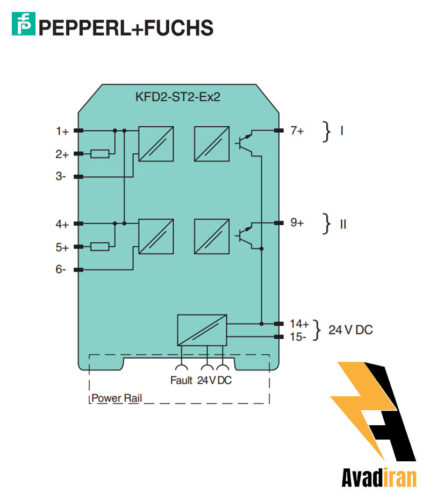 شماتیک رله بریر KFD2-ST2-Ex2