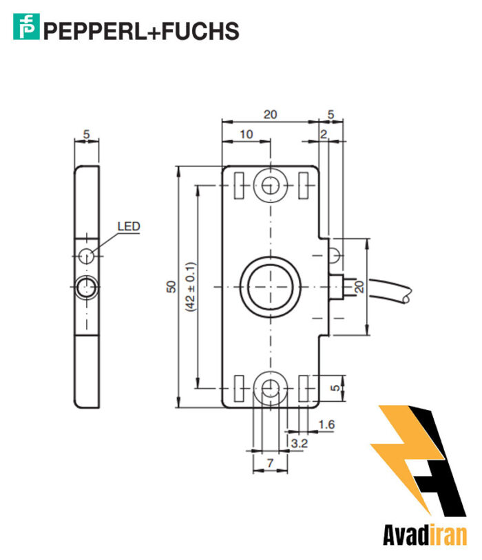 شماتیک سنسور خازنی CBN10-F46-E2