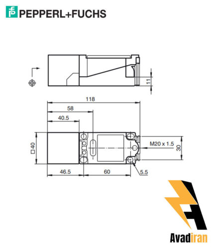 شماتیک سنسور القایی NCB15-U1-N0