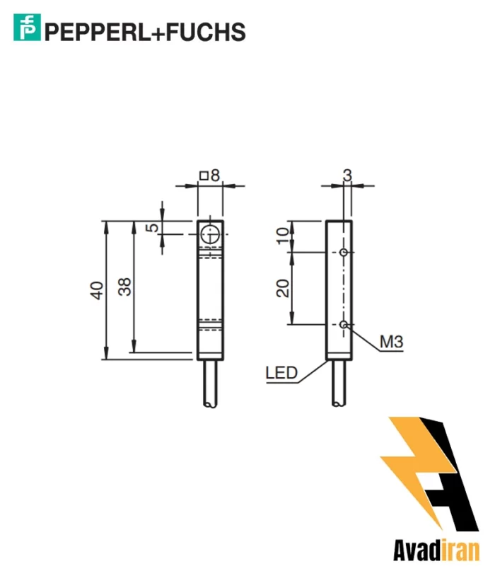 شماتیک سنسور القایی NBB1.5-F41-E2