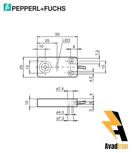 شماتیک سنسور القایی NBN10-F33-E2-M