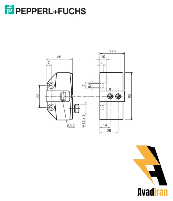 شماتیک سنسور القایی NBN3-F31-E8-V1