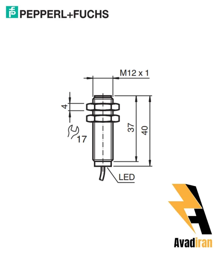 شماتیک سنسور نامور NCB4-12GM40-N0