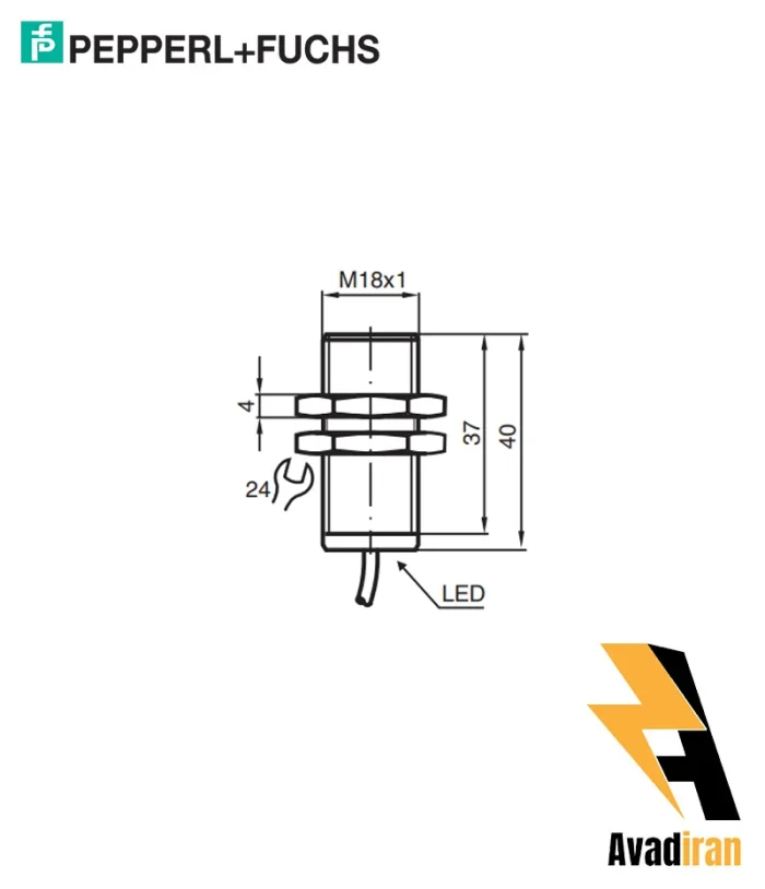 شماتیک سنسور نامور NCB5-18GM40-N0