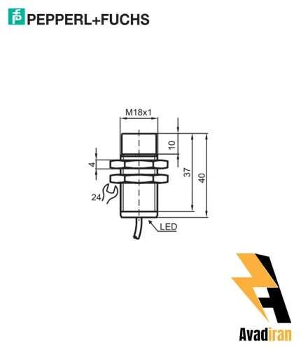 شماتیک سنسور نامور NCN8-18GM40-N0