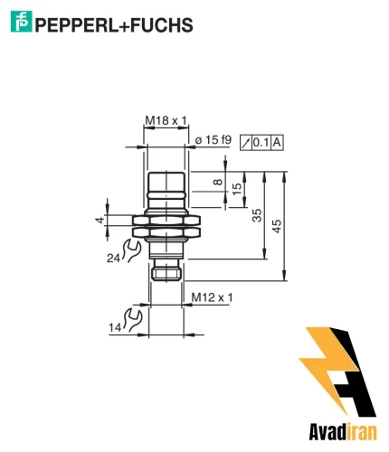 شماتیک سنسور نامور NJ1.5-18GM-N-D-V1