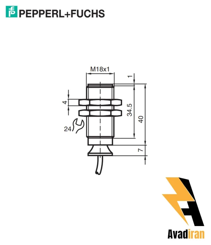 شماتیک سنسور نامور NJ8-18GK-N-150